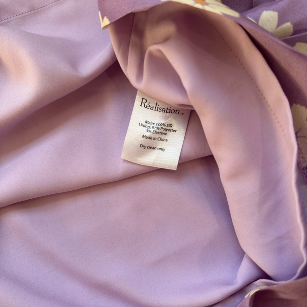 90's Retro Inspired The Christy Dress by Réalisation Par 100% Silk - Small - Picture 8 of 10